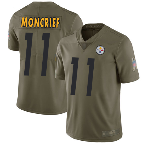 Youth Pittsburgh Steelers Football #11 Limited Olive Donte Moncrief 2017 Salute to Service Nike NFL Jersey->youth nfl jersey->Youth Jersey